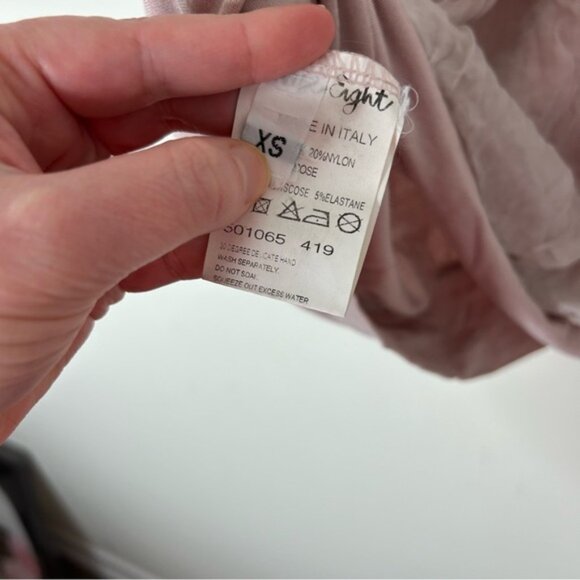 Phase Eight Silk Blouse Top Short sleeve Lace trim Y2k 00s Size XS - Picture 10 of 13